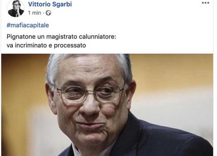 Mafia Capitale, Sgarbi sfida la Procura: “Denuncio Pignatone, fango su Roma”