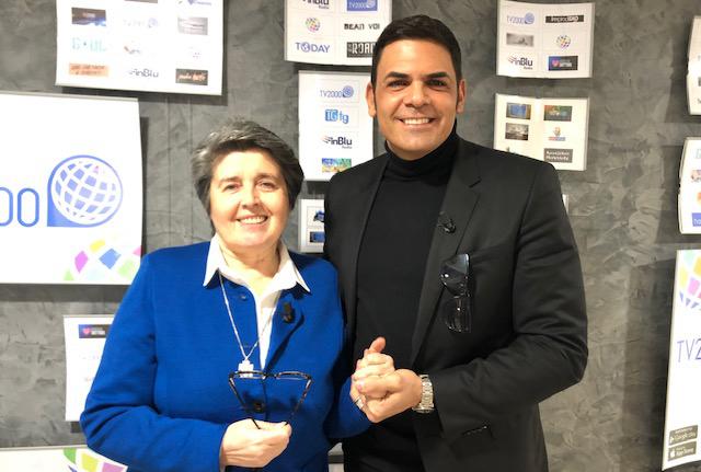 Suor Livia Sabatti con il presidente dell'Afi Sergio Cerruti