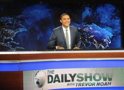 trevor noah desk 490454826