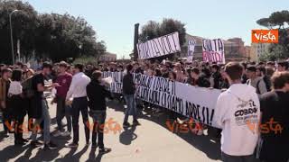 Studenti in piazza a Roma per la protesta contro la riforma dell'esame di Maturità
