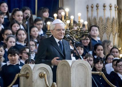 Il Presidente Mattarella in visita alla Comunità Ebraica di Roma