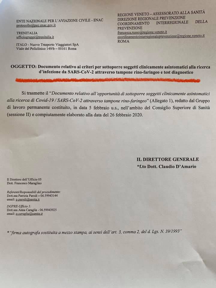 (documento pubblicato sulla pagina FB di Davide Caparini) (documento pubblicato sulla pagina FB di Davide Caparini)