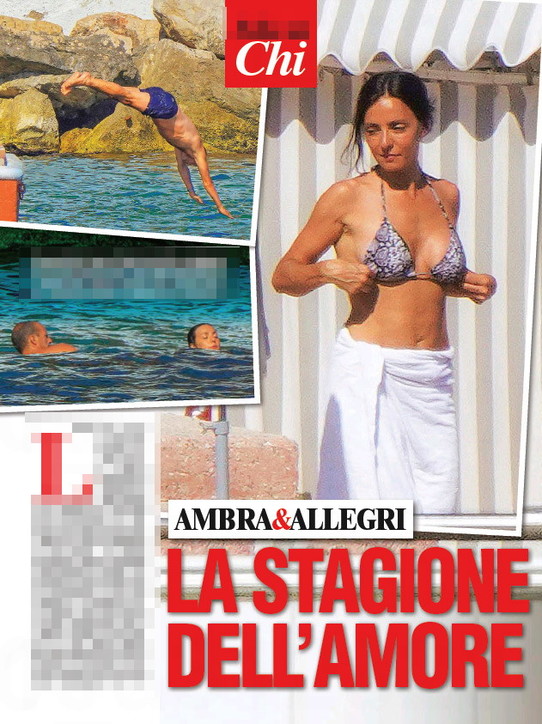 Ambra Angiolini e Massimiliano Allegri (foto Chi)