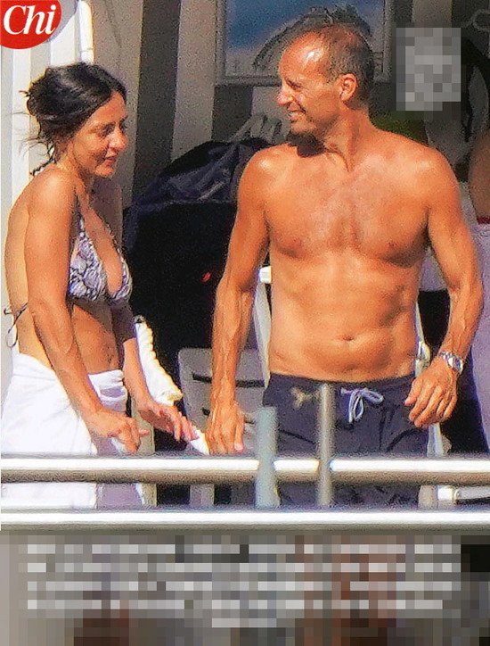 Ambra Angiolini e Massimiliano Allegri (foto Chi) Ambra Angiolini e Massimiliano Allegri (foto Chi)