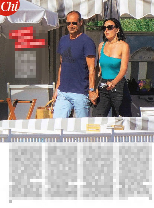 Ambra Angiolini e Massimiliano Allegri (foto Chi) Ambra Angiolini e Massimiliano Allegri (foto Chi)