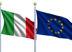 bandiere ue e italia bandiere ue e italia