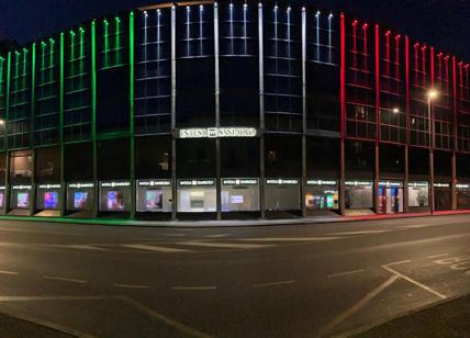 Intesa Sanpaolo: led tricolori per le sue sedi di Bergamo