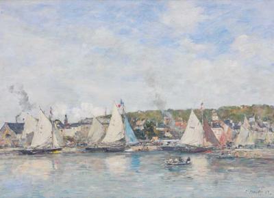 Boudin, Louis Eugéne. Le Port de Trouville © Johannesburg Art Gallery