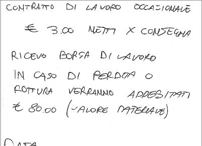 CONTRATTO RIDER INCHIESTA