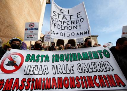 Discarica, la Valle Galeria da Zingaretti: la protesta si sposta in Regione