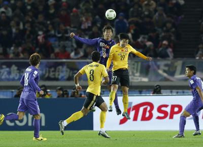 Un match del massimo campionato cinese tra Guangzhou Evergrande e Sanfrecce Hiroshima (LaPresse)