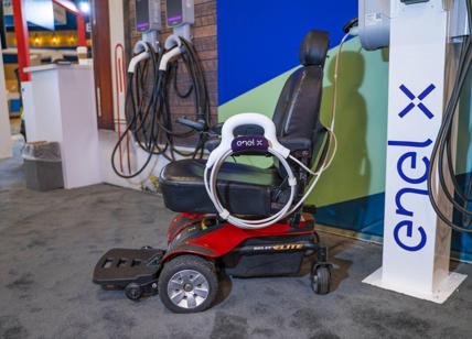 Enel X svela dispositivo che ricarica batterie delle sedie a ruota elettrica