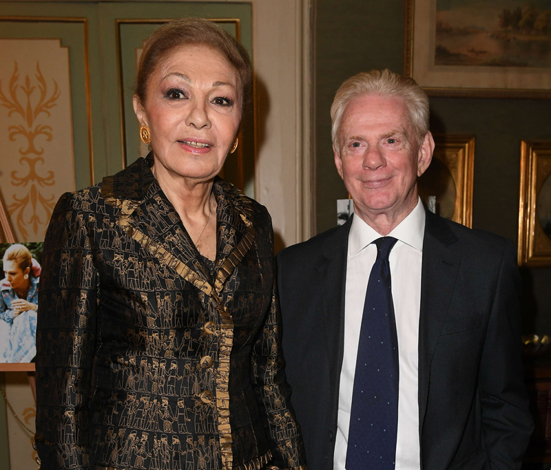 L'ex imperatrice di Persia Farah Diba a palazzo Ferrajoli L'ex imperatrice di Persia Farah Diba a palazzo Ferrajoli