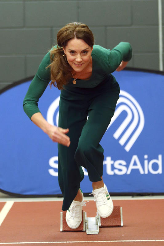 Kate Middleton si allena Kate Middleton si allena