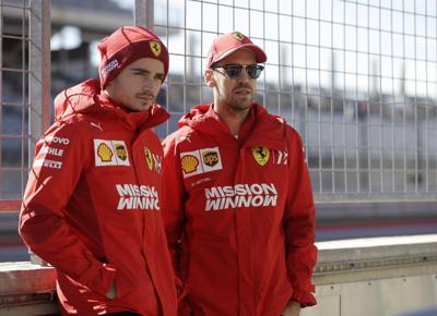 LECLERC VETTEL FERRARI