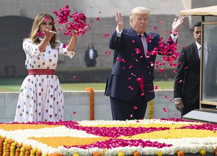 Donald Trump e Melania a Nuova Delhi