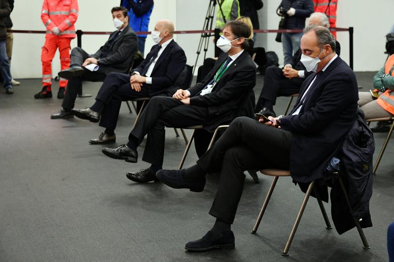 Coronavirus: l'inaugurazione dell'ospedale in Fiera Milano Coronavirus: l'inaugurazione dell'ospedale in Fiera Milano