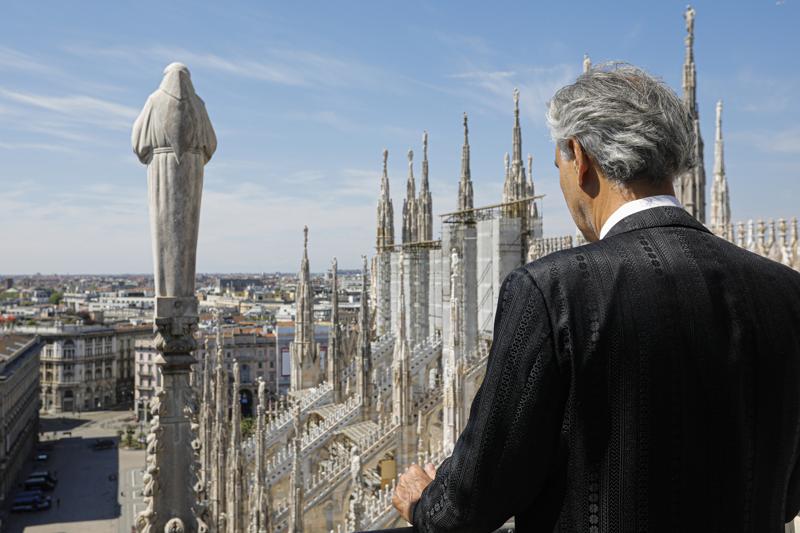 Il concerto di Pasqua di Andrea Bocelli nel Duomo di Milano Il concerto di Pasqua di Andrea Bocelli nel Duomo di Milano