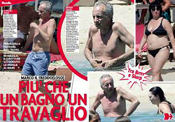 marco travaglio al mare con la moglie 708134 tn