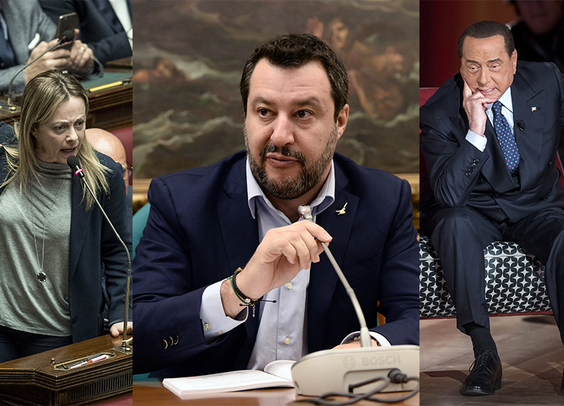 Meloni Salvini Berlusconi