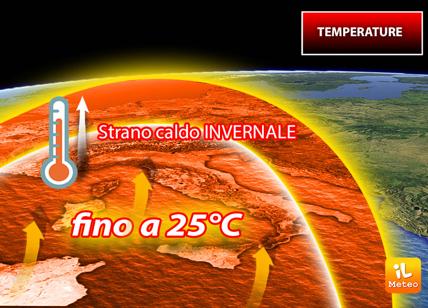 Meteo weekend, ONDATA DI CALDO "invernale": si toccano i 25° C. CALDO ANOMALO