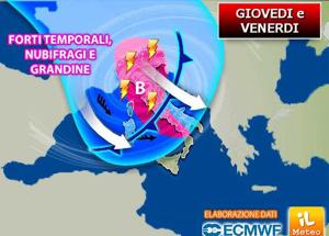 Meteo, estate lontana! Sferzata dal Polo Nord con piogge, temporali e fresco