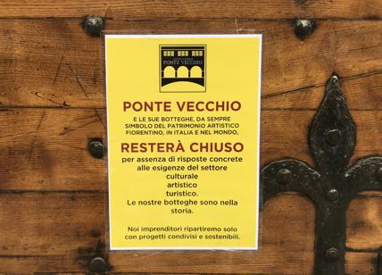 Coronavirus, gli orafi di Ponte Vecchio a Firenze restano chiusi per protesta