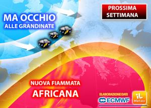 Previsioni meteo: da lunedì nuova fiammata africana, punte massime fino a 38°C