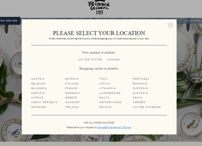 Richard Ginori Online shops