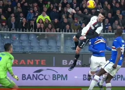 Cristiano Ronaldo "AIR JORDAN": CR7 celebra il suo gol in volo con la Sampdoria. FOTO-VIDEO