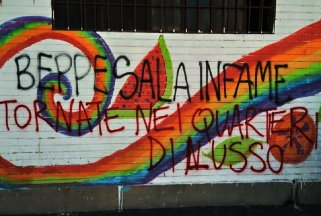 Murale contro il sindaco Sala in Corvetto Murale contro il sindaco Sala in Corvetto