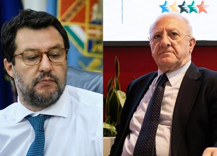 Coppa Italia, De Luca: "Salvini somaro che raglia, ha la faccia come il..."