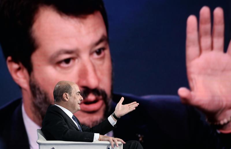 Matteo Salvini - Nicola Zingaretti (Lapresse) Matteo Salvini - Nicola Zingaretti (Lapresse)