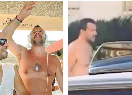 Salvini torna al Papeete. Matteo a torso nudo nel "luogo del delitto". FOTO