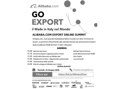 Alibaba.com si presenta alle aziende italiane con il "Go Export Summit"