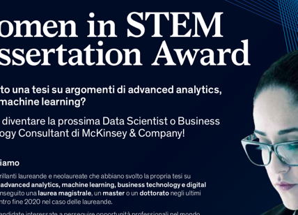 McKinsey, al via il "Women in STEM Dissertation Award"