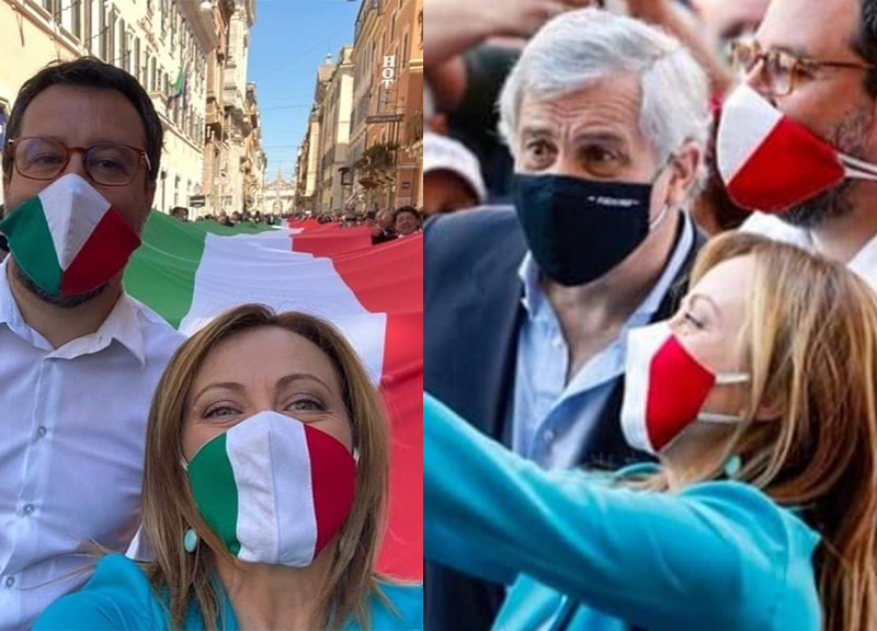 Selfi Salvini Meloni