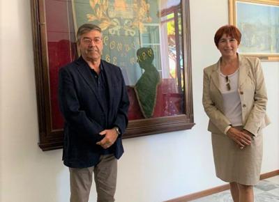 sindaco Bruno Murzi e il nuovo Questore Lucca