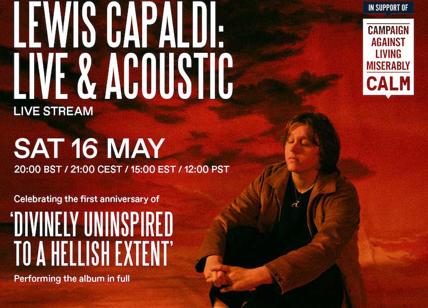 Lewis Capaldi, concerto in streaming dalla sua casa in Scozia