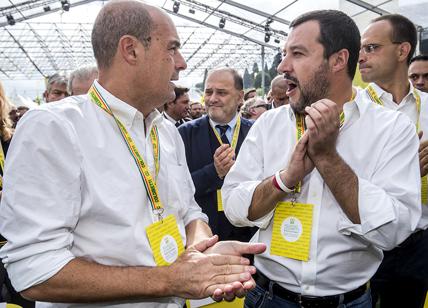 Pd alla grande: Zingaretti a ridosso di Salvini