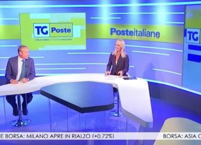 AD Poste Italiane Matteo Del Fante ospite alla prima puntata del TG Poste