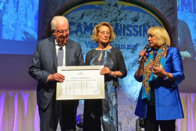 Alfredo Ambrosetti , Lella Ambrosetti e Daniela Mainini presidente Centro Studi Grande Milano