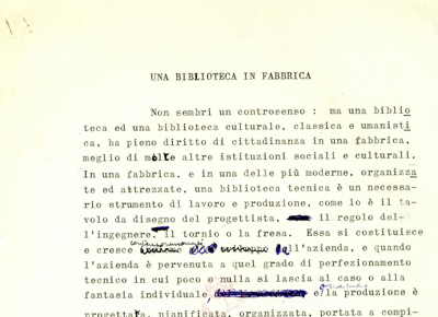 Archivio Marco Forti Fondazione Mondadori