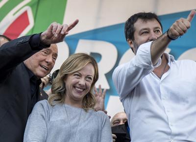 berlusconi salvini meloni