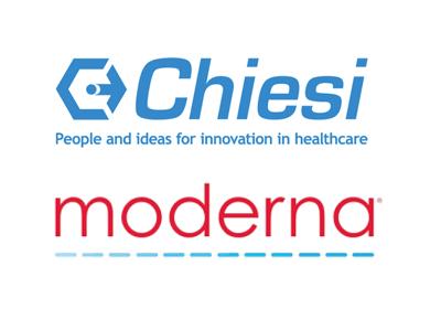 chiesi + moderna logo
