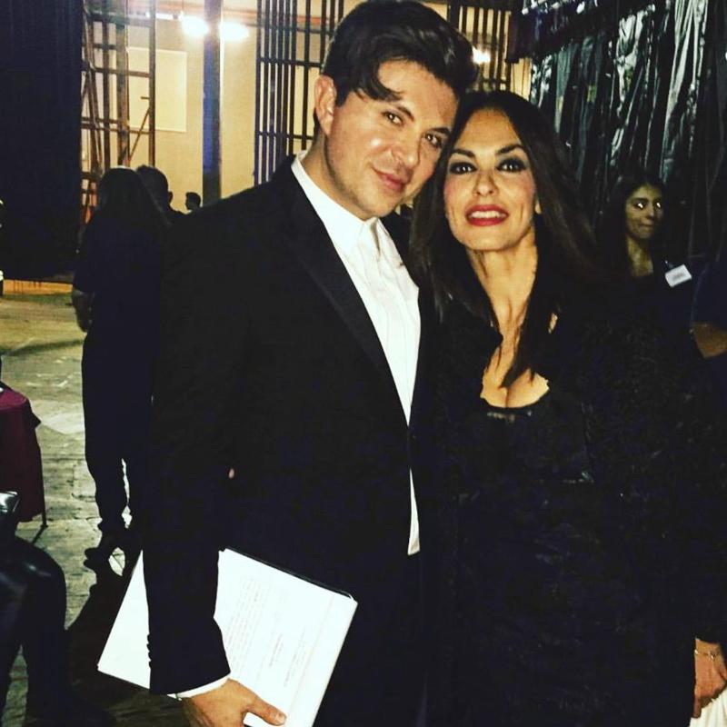 Fabio Palazzi con Maria Grazia Cucinotta Fabio Palazzi con Maria Grazia Cucinotta