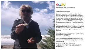 Grillo, "l'Elevato", "espulso" da eBay. Ma lui insiste e vende al dettaglio
