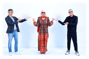 Loretta Goggi Giorgio Panariello e Vincenzo Salemme