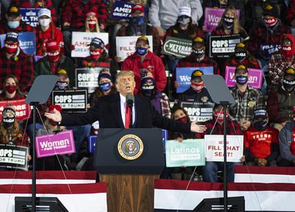 Elezioni Usa 2020: Donald Trump in campagna elettorale a Duluth