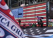 Elezioni Usa 2020: sostenitori di Donald Trump in marcia dalla Trump Tower